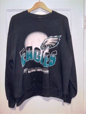 Vintage 1997 Philadelphia Eagles Sweatshirt Crewneck Logo NFL Large